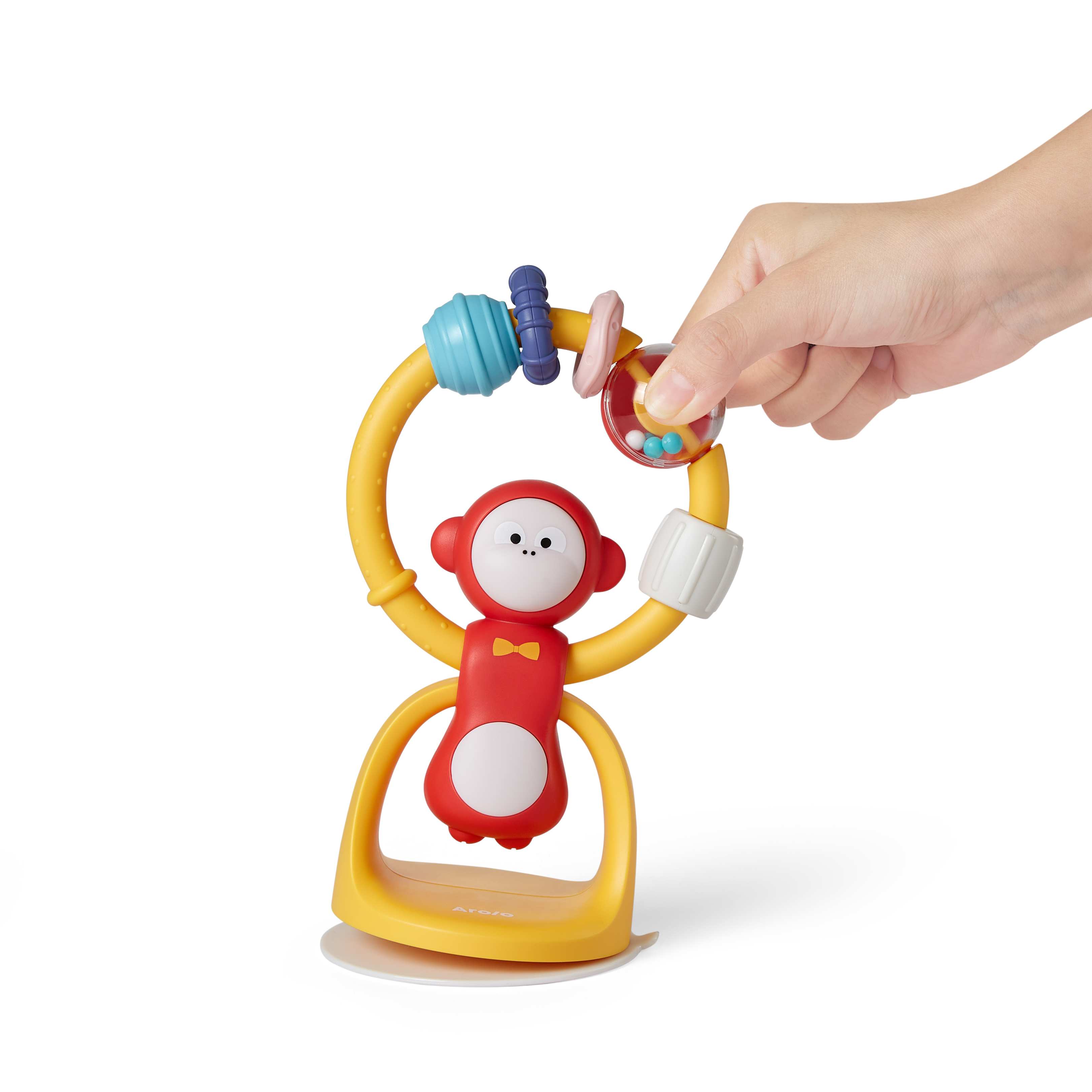 Детские обеденный стул всасывания погремушки Коляска ручной для стульчик Таблица активности погремушка для малыша на присоске игрушки