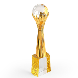 Premio sportivo a prova di prova gratuita premio personale eccellente menzione d'onore trofeo di artigianato di cristallo personalizzato taglio e intaglio - Product Image 1