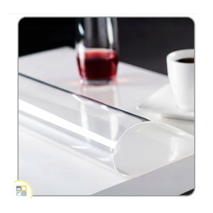 Mantel Transparente Antideslizante de PVC Bojanek con Acolchado Extra, Capa Protectora Resistente al Calor para Vidrio, Madera y Laminado - Product Image 1
