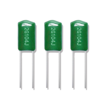 Condensateurs en ligne en polyester vert CL11 en gros, film polyester Mylar, 100V 250V 400V 630V 102J 104J 222J 474J 683J
