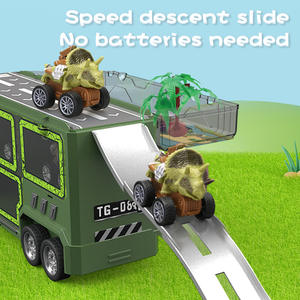 Musique populaire Véhicule animal à friction léger Remorque de transport motorisée Camion de remorquage Voiture jouet - Product Image 5