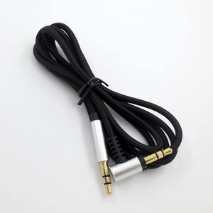 Reemplazo de 3,5 MM macho a macho Cable de audio trenzado Cable Adaptador de audio Cable AUX para 1A XB950 Z1000 <span class=keywords><strong>MSR7</strong></span> - Product Image 3