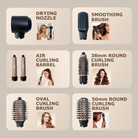 Sèche-cheveux brosse 7-en-1 haute vitesse, multi-fonctions, avec moteur BLDC, pour boucler, lisser et masser le cuir chevelu à domicile