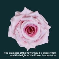 Bunga Mawar Buatan Tangan 10cm Grosir, Hiasan Kue Bunga 520, Dekorasi Pernikahan, Ornamen DIY untuk Hari Valentine