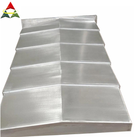 Housse de protection en acier inoxydable pour rail télescopique pour machine-outil