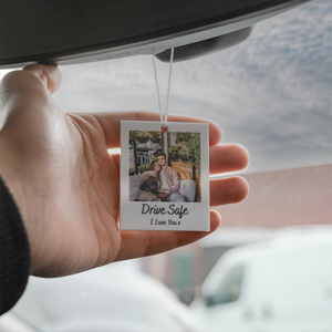 NEWNORTH Pendentif voiture personnalisé Texte <span class=keywords><strong>photo</strong></span> personnalisé Arylic Rétroviseur de voiture Ornement Pendentif <span class=keywords><strong>Couple</strong></span> Cadeau Famille - Product Image 4