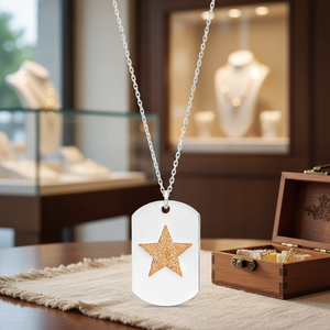จี้เครื่องประดับเงินสเตอร์ลิงตุรกีดีไซน์รูปดาว - Product Image 3