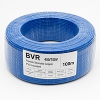 BVR-Draht Flexibles Kupfer PVC-Isoliertes Gebäudekabel 450/750V Mehradriges Elektrisches Hausverdrahtungskabel 1,5mm 2,5mm 4mm 6mm