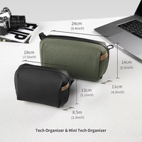 Pochette de voyage mini étanche en polyester avec logo personnalisé pour câbles USB et accessoires technologiques – Vente en gros