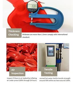 Bouteille d'eau chaude en caoutchouc, ml, vente directe d'usine, bon marché, housse en peluche de <span class=keywords><strong>panda</strong></span> - Product Image 3