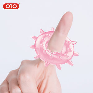 OLOシリコンデュアルコックリング、超ハードエレクションのための男性のためのペニスリング大人のおもちゃより大きなサイズと心を吹くオルガスム - Product Image 5