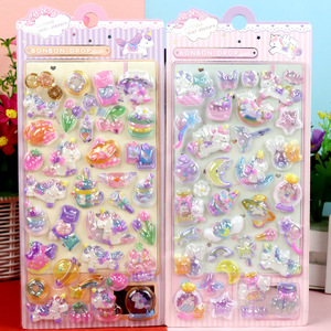 Nouveaux autocollants en relief lumineux stéréoscopiques 3D mignons de dessins animés, autocollants décoratifs en relief tridimensionnels pour enfants - Product Image 4