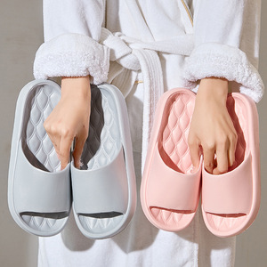 EVA Slides For Women Men Indoor Summer Home Use Non Slip Bathroom Comfortable Flat Sandals Standard Thickness Injection Sole - Product Image 2