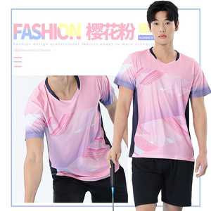 Hoogwaardig lichtgewicht ademend zomershirt voor dames en heren, multisport, korte mouwen, met verloopkleur - Product Image 4