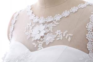 <span class=keywords><strong>Vestidos</strong></span> De novia personalizados De talla grande <span class=keywords><strong>baratos</strong></span> con cuello redondo <span class=keywords><strong>2021</strong></span> Vestido De novia recién llegado Vestido De novia sencillo bordado De encaje Vestido De novia - Product Image 6