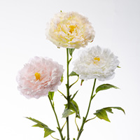 Fleur artificielle d'hortensia toucher réel, tige unique de 60 cm, fleur en soie, 5 couleurs, vente en gros pour centre de table de mariage