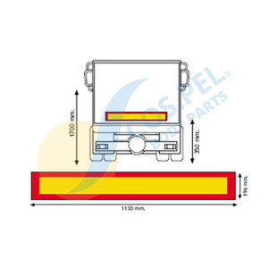 Nouveau COS.PEL. Panneau de remorque pour remplacement/réparation - Product Image 1