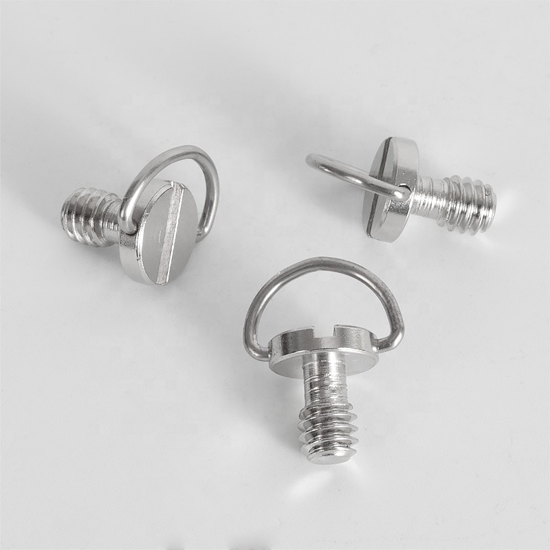 d-ring 1/4 "vis de montage caméra espion vis trépied support de boule de brider écrou boulon pour caméra trépied monopode