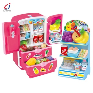 <span class=keywords><strong>Giocattolo</strong></span> Frigorifero per Bambini, Gioco di Ruolo per la Spesa, Frigorifero Educativo in Plastica a Doppia Porta - Product Image 1