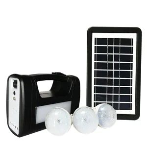 Penjualan Terbaik kit pencahayaan matahari Kemah rumah/luar ruangan sistem pencahayaan matahari portabel mini biaya rendah