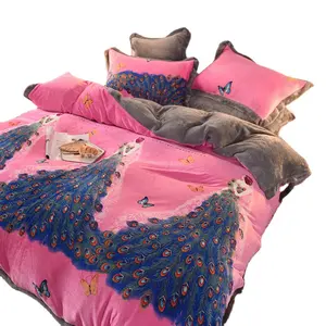 bed linen zebra Suppliers-New style cotton bed linen set manufacturers king size comforter set luxury bedding set