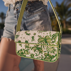 Sac à main personnalisé à perles avec bandoulière de haute qualité - Product Image 1