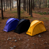 Tente de camping quatre saisons pour une personne, 2000-3000 mm, imperméable, pliable, compacte, abri portable pour le camping en plein air et la randonnée