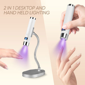 Lámpara de <span class=keywords><strong>Uñas</strong></span> Portátil Profesional con Sensor IA, Marca Hanyi, Modelo G1, Inalámbrica, 6 Colores LED, Temporizador de 30s/60s, Luz <span class=keywords><strong>UV</strong></span> LED para Curado, Uso Doméstico - Product Image 2