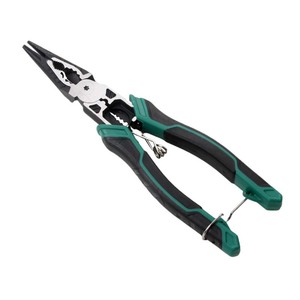 Diagonal Pliers Needle Nose Wire Strippers 1 In Serrated Jaw Chrome Vanadium Steel Industrial Grade Home Use - Product Image 5