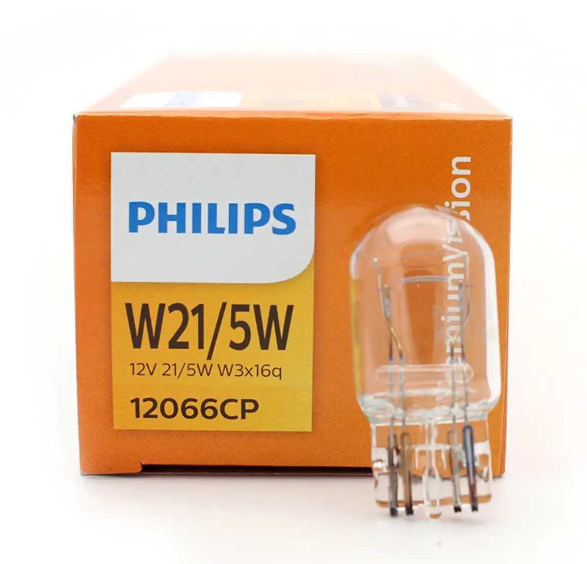 Philips Vision W21/5W 12066CP Standaard Originele Auto Richtingaanwijzer Lampen Stop Light Achterlicht Drl Met Originele kwaliteit 10 Stks/doos