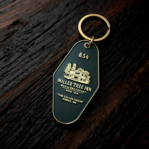 Etiquetas de Llaves de Hotel Personalizadas de Aleación de Zinc, Dijes Metálicos Promocionales, Regalos Empresariales, Impresión UV, Esmalte Duro y Suave, Diseño Moderno - Product Image 1