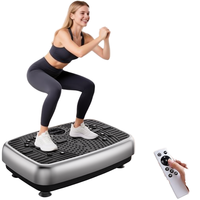 Plateforme vibrante d'exercice à double moteur, capacité de charge 120 kg, 1 à 99 niveaux de vitesse, portable pour usage domestique, entraînement corporel
