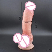 Realistischer Silikon-Dildo Vibrator Wasserdicht Weich Starker Saugnapf Freihändig G-Punkt Anales Spiel Umweltfreundlich Körpersicher für Erwachsene