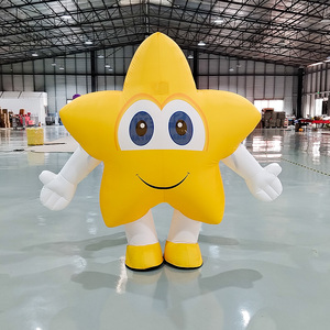 Costume gonflable personnalisé de mascotte étoile pour <span class=keywords><strong>adulte</strong></span>, idéal pour le cosplay, les festivals, Halloween, Noël <span class=keywords><strong>et</strong></span> les fêtes – Adorable déguisement gonflable - Product Image 2