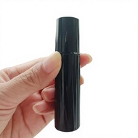 Flacon roll-on en verre noir de 10 ml, flacon cosmétique en verre avec bille en verre pour huiles essentielles, parfums, emballage cosmétique