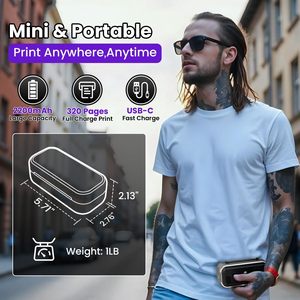 Phomemo TP31 Tattoo-Schablonendrucker Mini-Tattoodrucker mit 30 Blatt Transferpapier Bluetooth für Tattoo-Anfänger - Product Image 3