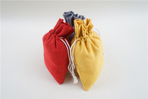 Customized Recyclable Natural Color Blank Cotton <b>Canvas</b> <b>Drawstring</b> Small Gift <b>Bags</b> for Girls - Product Image 5