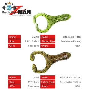 <span class=keywords><strong>ZMAN</strong></span> Floating Frog Thunder Frog Beats Black Thunder Forte Float Soft Sub-Bait Fake Bait - Product Image 2