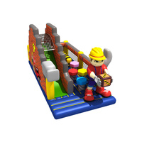 Château gonflable commercial en PVC pour adultes, toboggan aquatique coloré, moonwalk, maison de rebond, souffleur CE, utilisation intérieure/extérieure