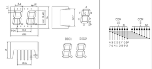 Afficheur LED à 7 segments à 2 chiffres de 0,4 pouce, lumière blanche, station de soudage, écran de lecture de la température, équipement de soudage, panneau de commande numérique - Product Image 3