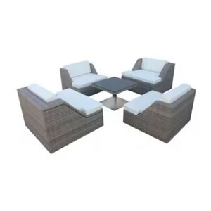 Ensemble de canapés d'extérieur en rotin de style moderne imperméable et durable pour une utilisation dans la cour d'un parc ou d'un hôtel - Product Image 5