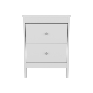 Comodino Schaefferstown bianco con cassetto portaoggetti per camera da letto - Product Image 2