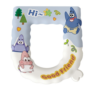 Cartoon Thickened Waterproof Toilet Seat Cover SpongeBob Patrick Beaver <b>EVA</b> Soft Padding All Seasons Household Use - Product Image 5