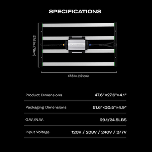 Dimmable 2X4Ft Free Tax 430 Watt Full Spectrum Plant Grow Light <strong>Bar</strong> With 5-Year Warranty