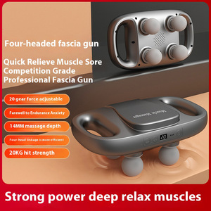 Muscle Massager 4 Heads Brushless Motor 12 Speed Levels USB Rechargeable Portable Massage Gun For Back Leg Neck - Product Image 2