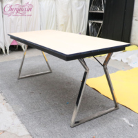 Meubles de bureau sur mesure, table de conférence pliante moderne, tables rectangulaires de luxe pour les mariages et les banquets, tables pour les événements festifs