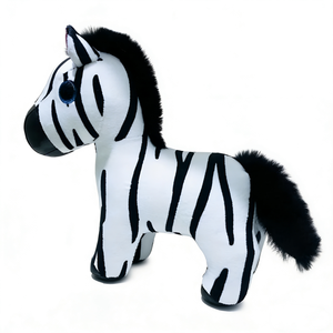Customized Black and white zebra plush, Cute zebra toy, Big eye zebra plush, Safari animal plush - Product Image 2