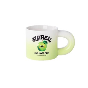 Taza de Cerámica con Diseño de Manzana Verde, 330 ml, Diseño Animado, para Regalo y Uso Diario - Product Image 5