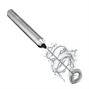 <span class=keywords><strong>Mousseur</strong></span> à lait automatique portatif en acier inoxydable avec LOGO personnalisé, fouet à café et <span class=keywords><strong>mousseur</strong></span> à lait - Product Image 1