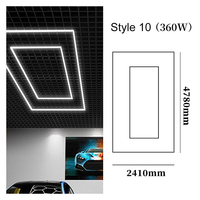Precio barato, fábrica profesional, luz Led hexagonal personalizada, luces detalladas para coche, luz de panal para taller